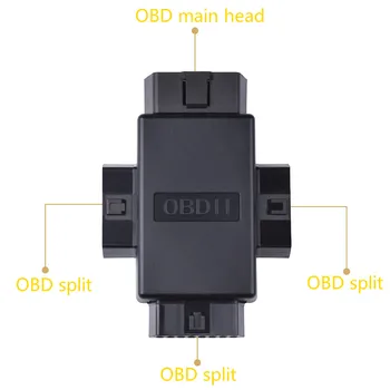 

OBD2 one point two transfer cable extension cord car OBD extension cord 16-pin core splitter one point three plug