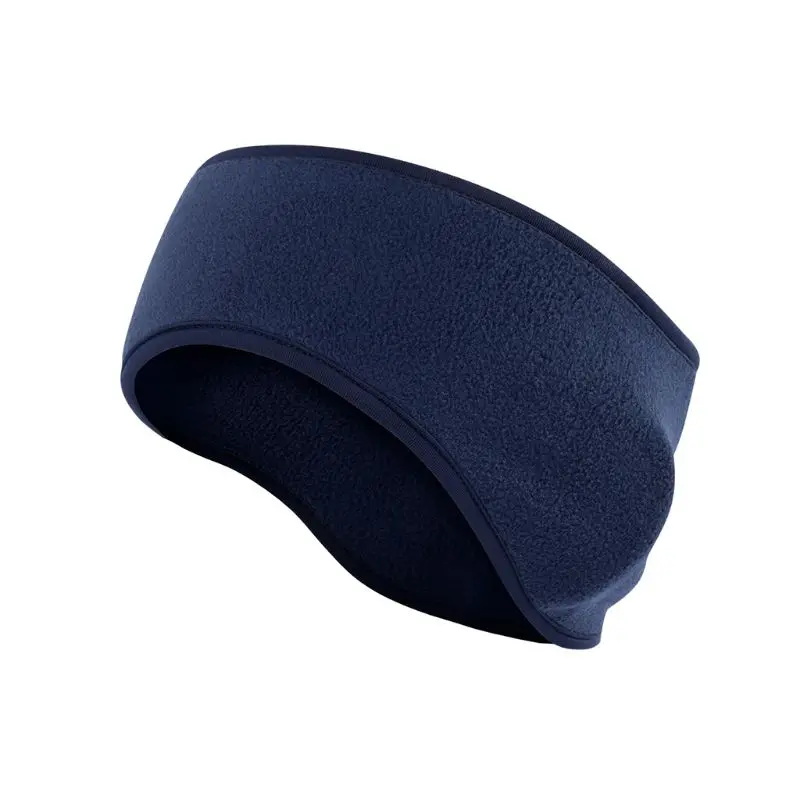 Royal Blue Теплая Флисовая повязка для волос для бега, фитнеса, йоги, лыж, теплая шапка с наушниками унисекс A69A - Цвет: Royal Blue