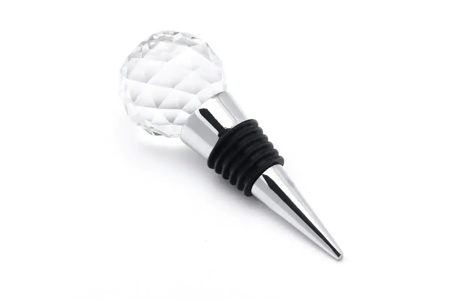 OBR Crystal Ball Wine Stopper Leakproof Cone Wine Corks Diamond Shaped Seal Bottle Stopper Champagne Wine Stopper Barware Tools