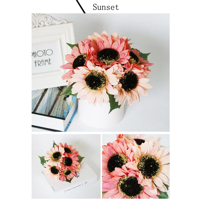 Fake Sunflowers Silk Flowers Table Centerpieces Arrangements Home Indoor