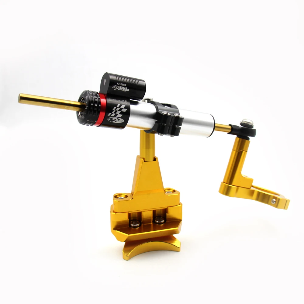 Damper Set - Gold Для Kawasaki Ninja 400 Ninja400- мотоциклетный рулевой Стабилизатор демпфер Монтажный кронштейн комплект - Цвет: Damper Set - Gold