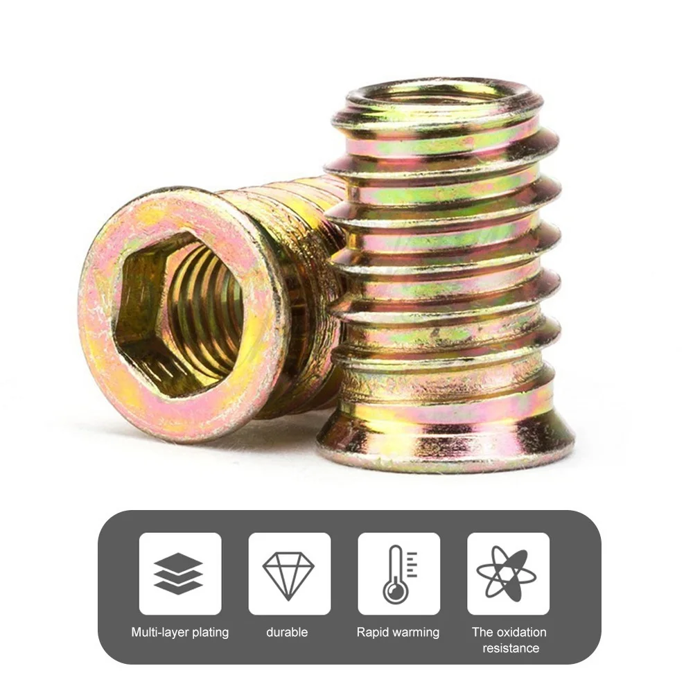 Гайки из цинкового сплава M6 переходник с железом внутри углеродистой стали