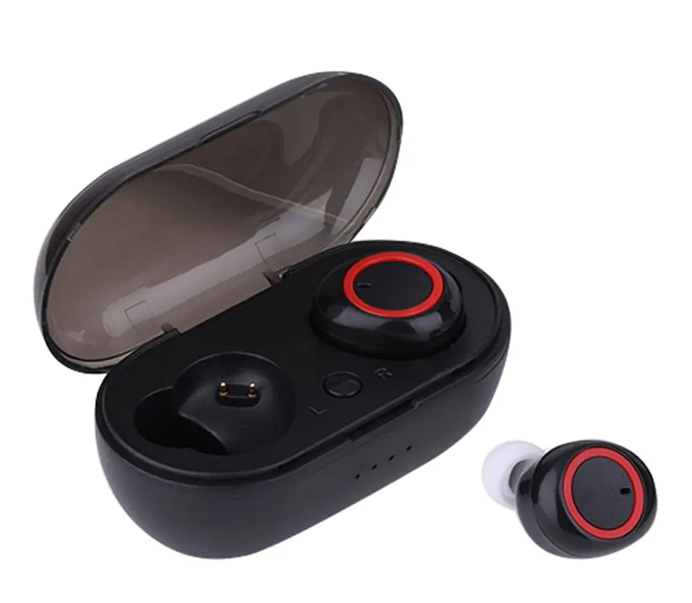 TWS-03 беспроводные наушники Bluetooth 5,0 Hi-Fi стерео спортивные наушники беспроводные Bluetooth наушники с зарядкой для телефона - Цвет: TWS-03 red