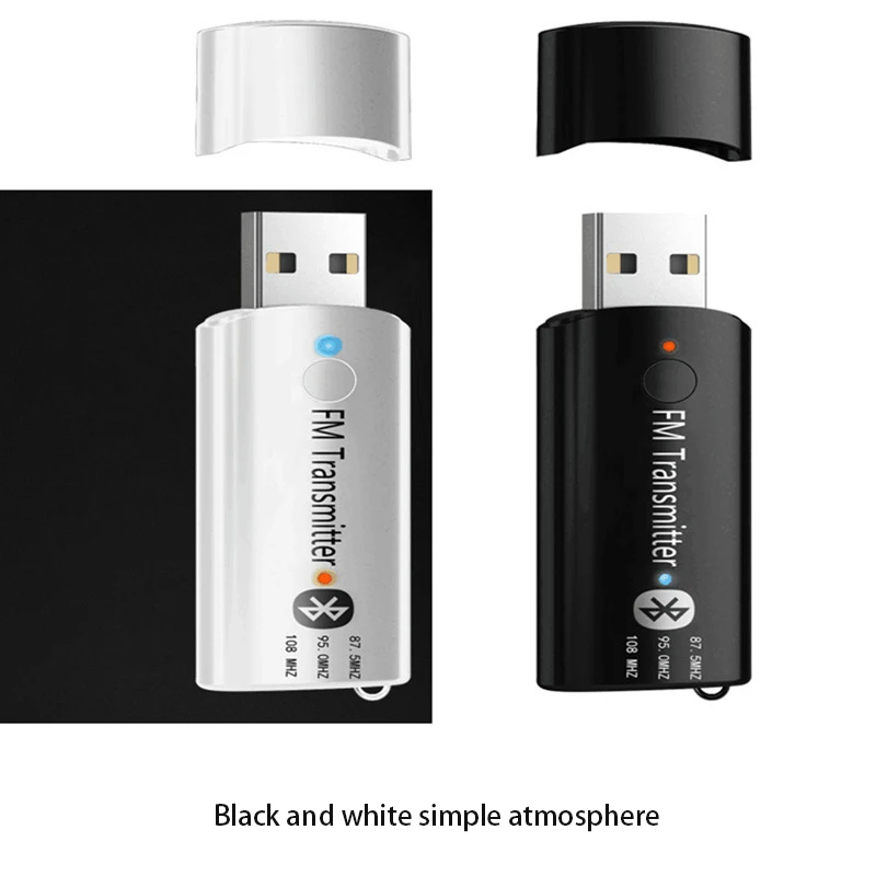 Беспроводной приемник портативный мини Bluetooth 5,0 USB передатчик приемник адаптер 3,5 мм AUX светодиодный индикатор кнопка переключатель Plug& Play