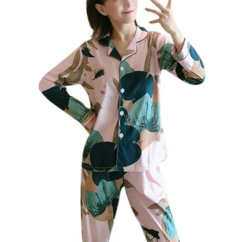 

Pajamas Set For Women Bobora Spring/Autumn Pijama Sets Long-Sleeved Korean Sweet Fresh Student Home Service Suit Loose