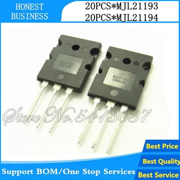 

40pcs/lot MJL21193 MJL21194 (20 PCS MJL21193 + 20 pcs MJL21194) TO-3PL In Stock