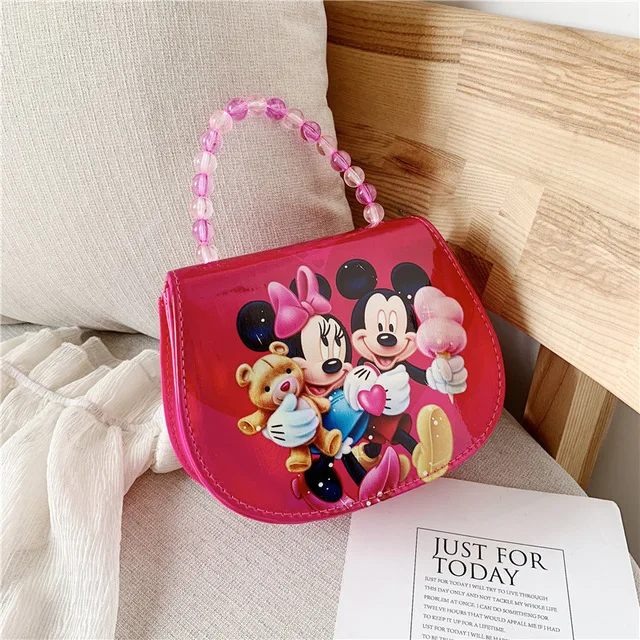Disney лазерная сумка Детские Мультяшные Микки сумки с изображением мыши Tote модная сумка через плечо мультяшная сумка через плечо сумки-мессенджеры Минни - Цвет: 1