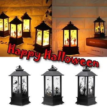 

Halloween Simulation Flame Light Small Oil Lamp Decoration Prop Bar Scene Layout Desktop Holiday Decoration