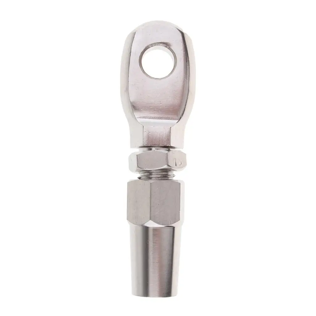 Perfeclan 10mm Stainless Steel Wire Rope Swageless Eye Terminal End