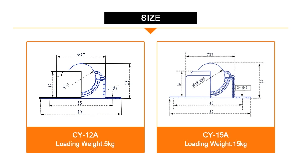 2 шт. Фланцевая шариковая переносная мини-нейлоновая роликовая шариковая переносная подшипник CY-12A/15A/19A/25A/30A/38A переносная подшипниковая установка
