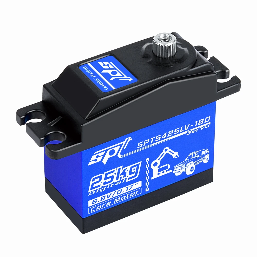 

1/10 RC Car servo Metal Gear Waterproof SPT 5425LV 25KG Large Torque Digital Servo for RC Car Crawler SCX10 TRX4 RC Car Parts