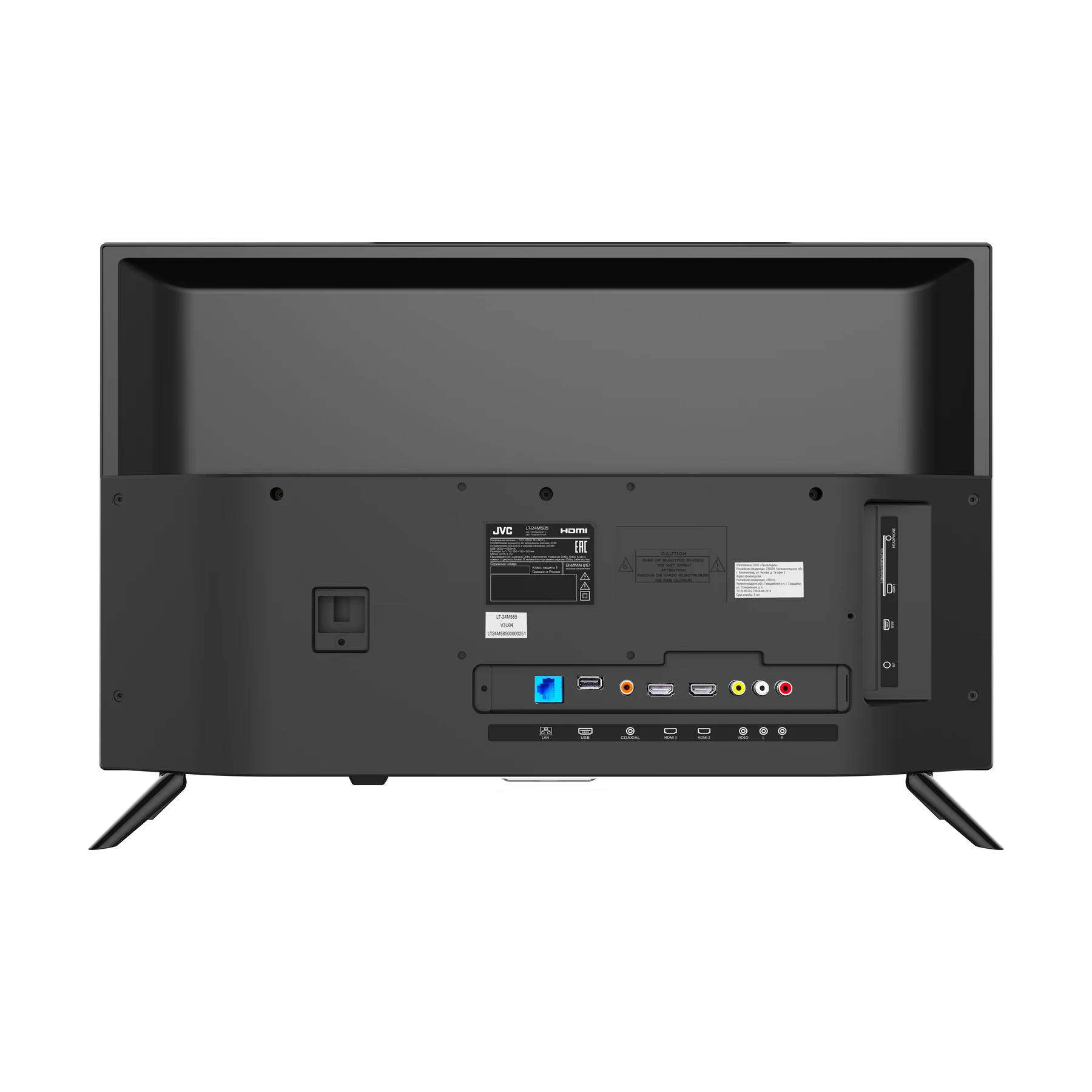 Телевизор JVC LT-24M585(24", SmartTV, Wi-Fi, Miracast, DVB-T2/DVB-C, Dolby, CI+, HD ready, HDMI, USB