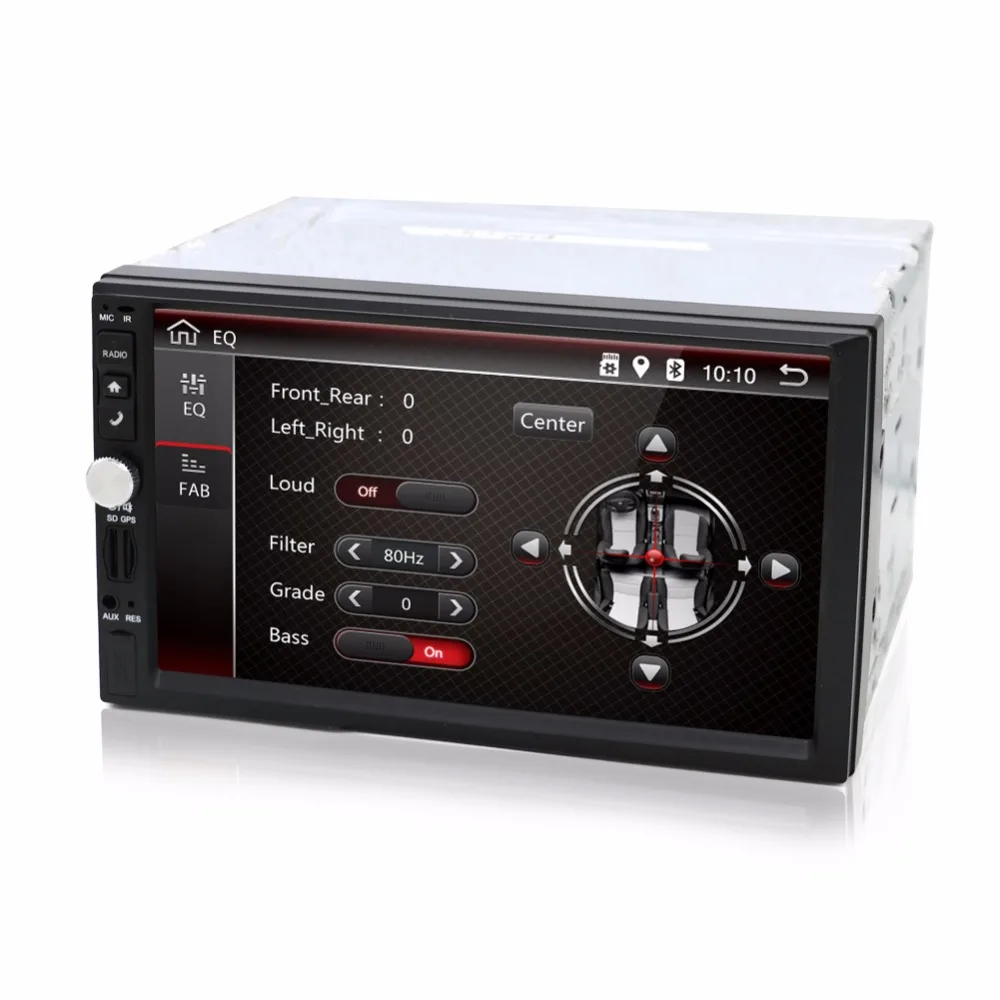 Автомагнитола 2 Din универсальная 7 дюймов 4 ядра без DVD Android 10 0 9 четырехъядерный