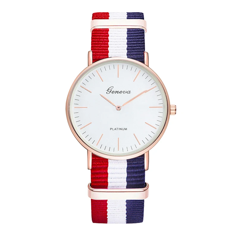 

Fashion Mens Watches Canvas Nylon Metal Strap Casual Watch Men Women Simple Quartz Couple WristWatches Clock 18 Color Relogio
