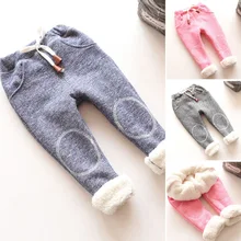 Г. Осень-зима, стиль, для мужчин и женщин, Детские повседневные штаны с начесом штаны для девочек из берберского флиса детская война