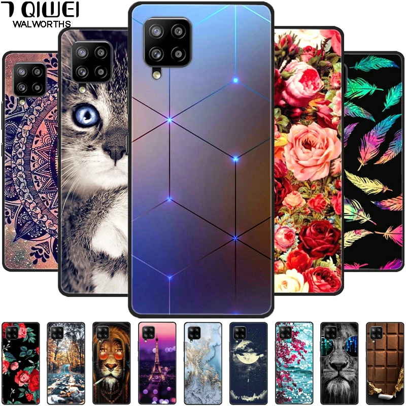 For Samsung M12 Case NFC Phone Cover Silicone Soft TPU Back Covers for