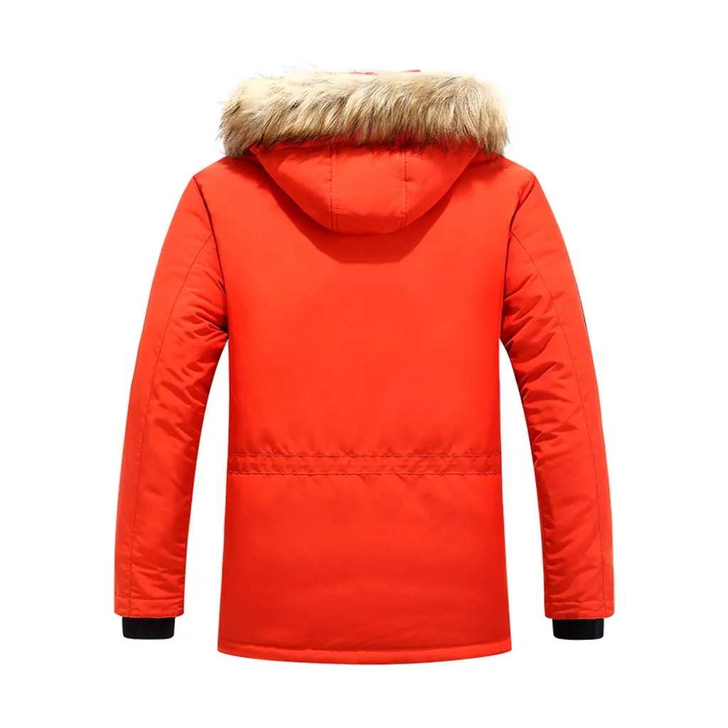 Куртки парка модная мужская зимняя теплая повседневная одежда с карманами и хлопковой подкладкой верхняя одежда мужское пальто размера плюс M-6XL