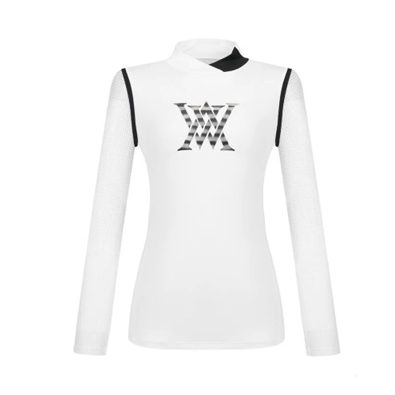 Golf women's shirt spring and summer thin sun-proof long-sleeved stretch fabric and perforated sleeves