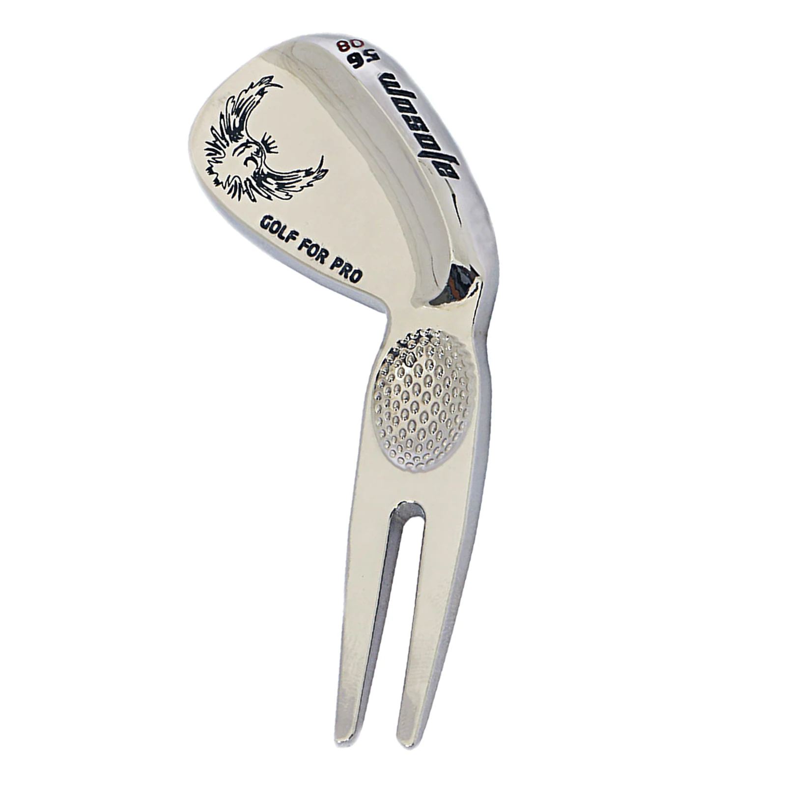 Novelty Golf Putting Green Repair Tool Divot Pitch Caddie Organizing Fork Putter Shape for Comfortable Grip, Club Keepsake