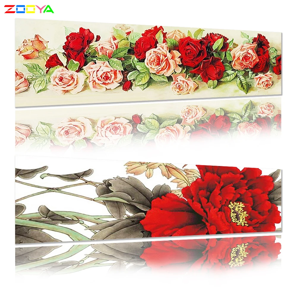 Zooya 5D Shaped Diamond Embroidery Crystal Flower Diy New 3D Painting Cross Stitch Mosaic Home Decoration Lx170 | Дом и сад