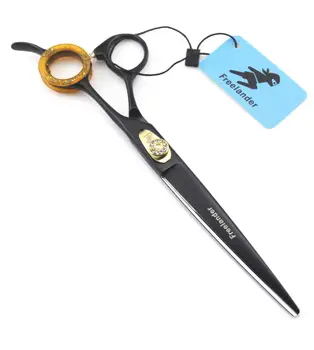 

7" 440C Black paint Professional pet Grooming Scissors dog groomer Cutting Scissors cats Shears Pet Scissors Dogs Shears