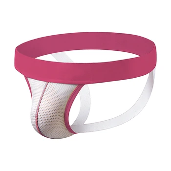 

2020 ADANNU Brand New Jocks Men Mesh Low Waist Jockstrap thong Men Briefs Gay Pouch Wonderjock Mens Bikini Underwear