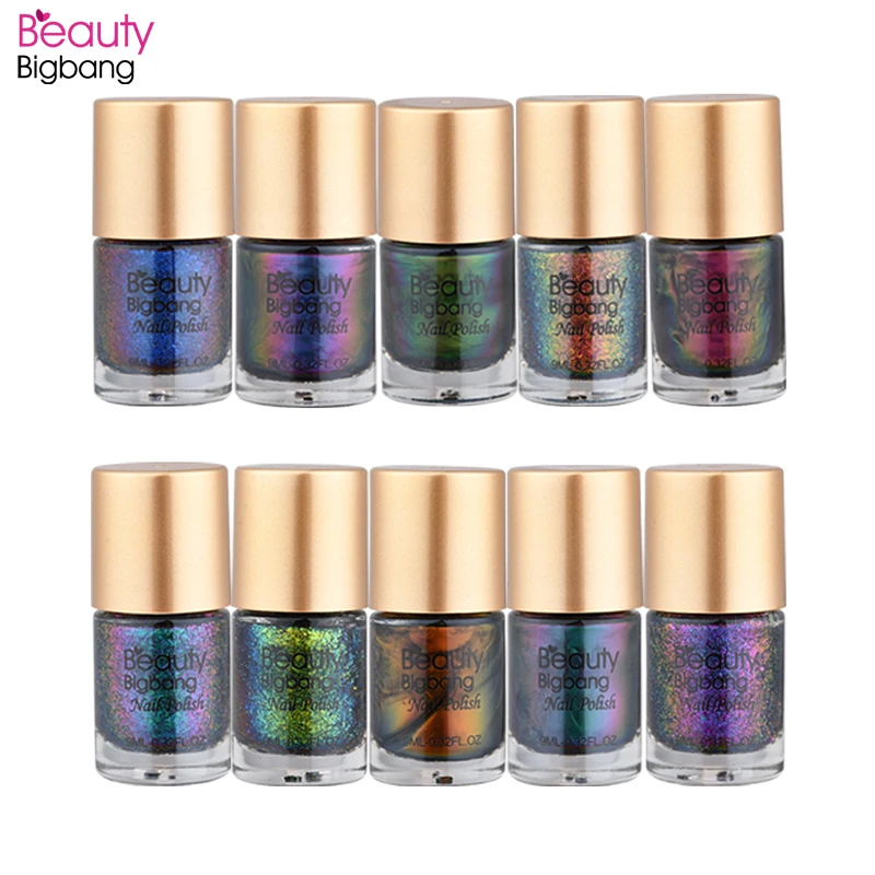 Голографический лак для ногтей BeautyBigBang 9 мл голографический глиттер Набор лаков