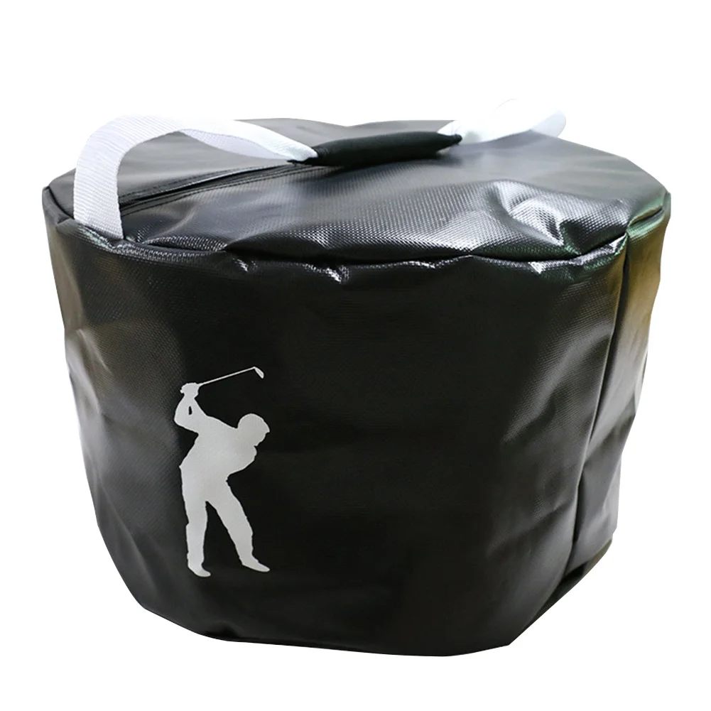 Черный Тренировочная сумка Strike Impact Golf Swing правильная ручная посылка для помощи жестам фитнес-практический тренажер инструмент для спорта на открытом воздухе Smash - Цвет: Черный