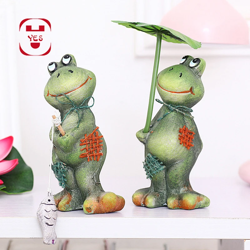 2 шт./набор 3D фигурка лягушки из смолы|Статуэтки и миниатюры| |