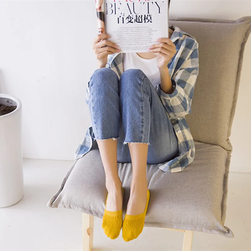 10 пар, новые носки-башмачки, одноцветные женские носки-невидимки из хлопка,, женские носки