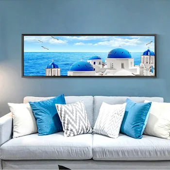 

RELIABLI ART Aegean Sea Landscape Canvas Paintings Wall Art Pictures for Living Room Posters and Prints Home Decoration Unframed