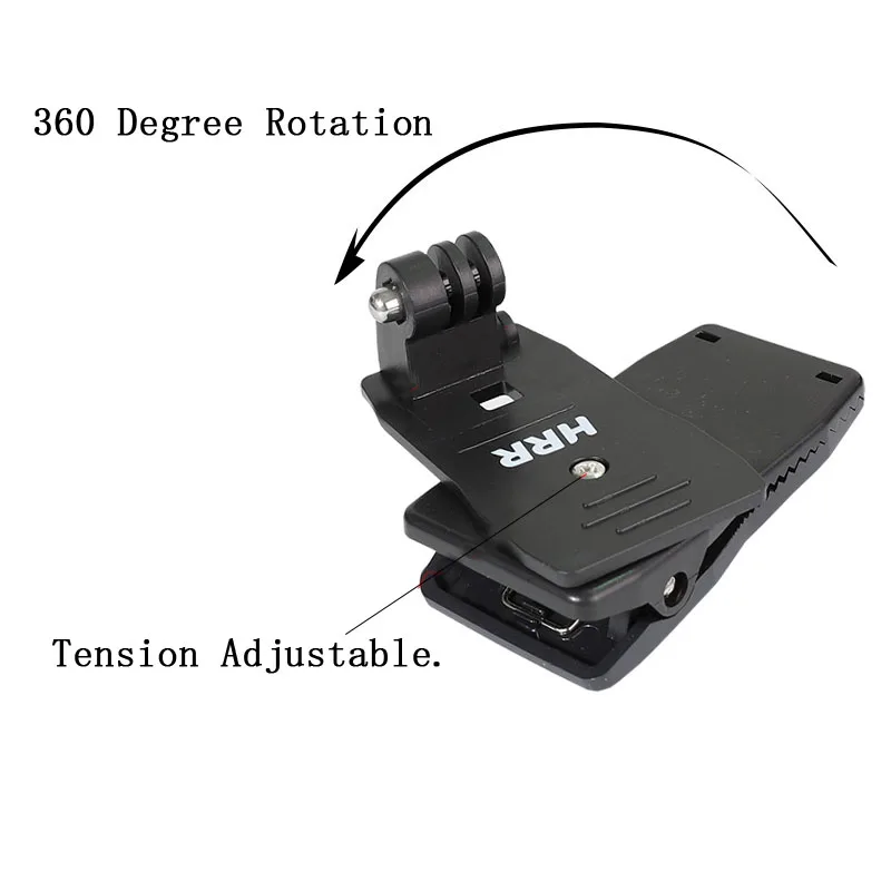 360 градусов рюкзак зажим фиксированный держатель крепление для GoPro Hero 8 7 6 5 Yi 4K SJCAM eken DJI Osmo Экшн-камера набор аксессуаров