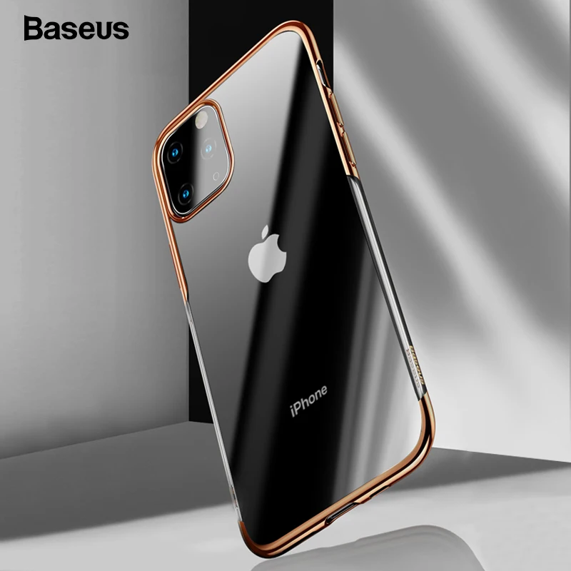 Роскошный прозрачный чехол Baseus для iPhone 11 Pro Max, Ультратонкий чехол для iPhone 11 Pro Max 5,8 6,1 6,5, новые чехлы