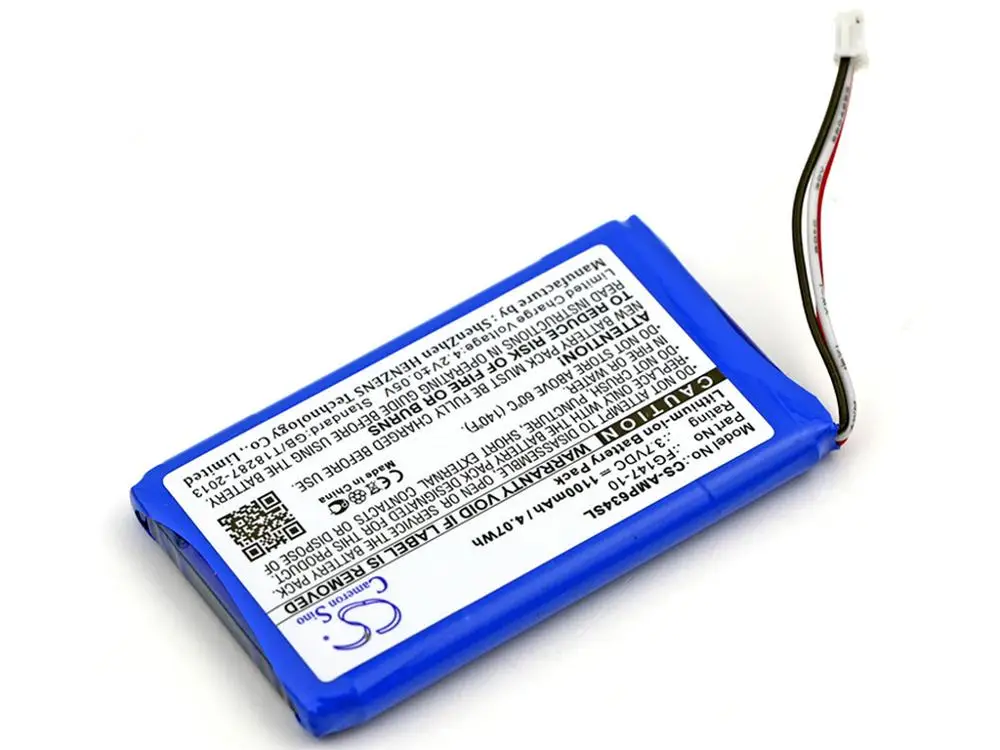 Cameron Sino Battery for AMX RS634 Mio Modero remote controls Replacement 54-0148-SA FG147-10 MIO-RBP 1100mAh | Электроника