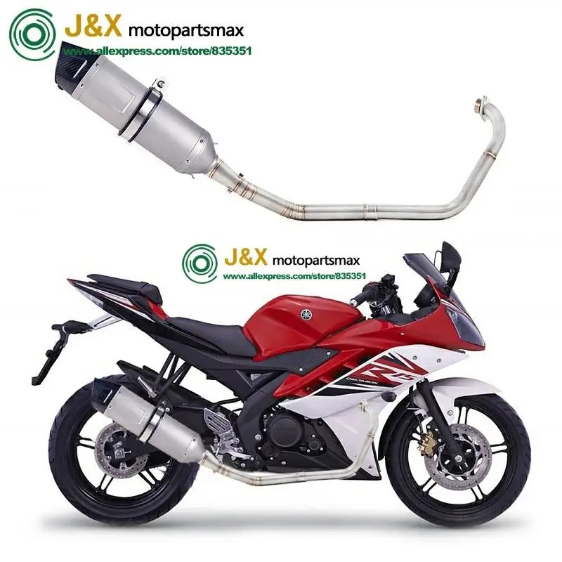 Полная выхлопная система мотоцикла Escape slip on для yamaha YZF R15 MT15 MT-15 2008- средняя труба глушителя DB-Killer