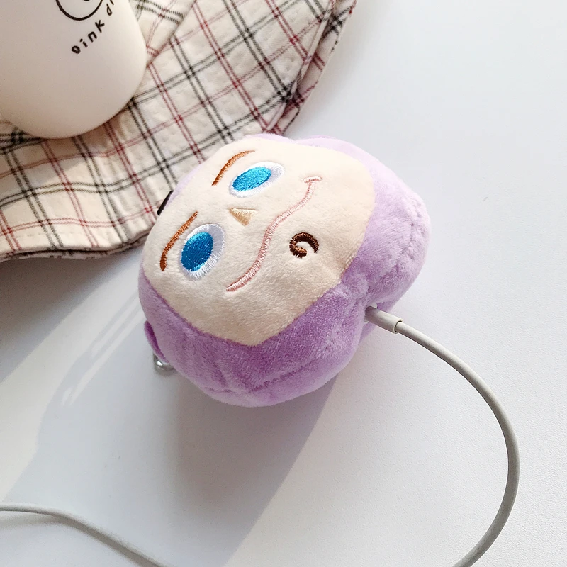 Чехол для наушников из мультфильма из мягкого плюша для Apple AirPods 1 2 Bluetooth гарнитура Buzz Fokry Меховой чехол для наушников Airpods с цепочкой