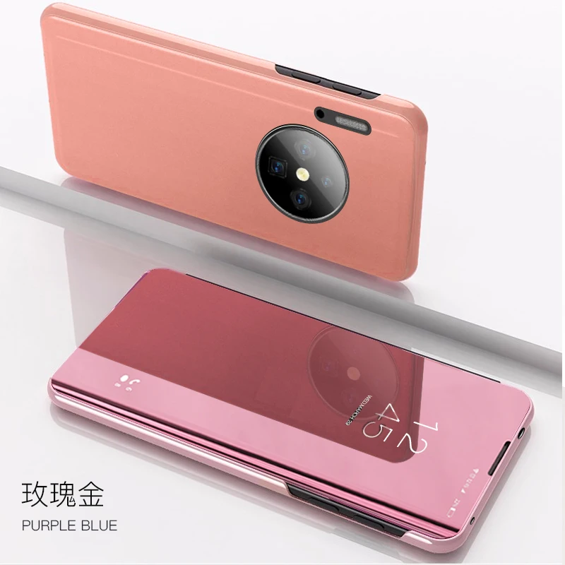 Противоударный чехол для huawei mate 30 роскошное умное зеркало откидная крышка для mate 30 Pro Fundas On mate 30 Lite аксессуар