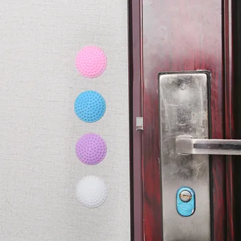 

1Pcs Home Office Practical 13g Self Adhesive Round Wall Protector Door Handle Bumper Guard Stopper Rubber Silencer Crash Pad