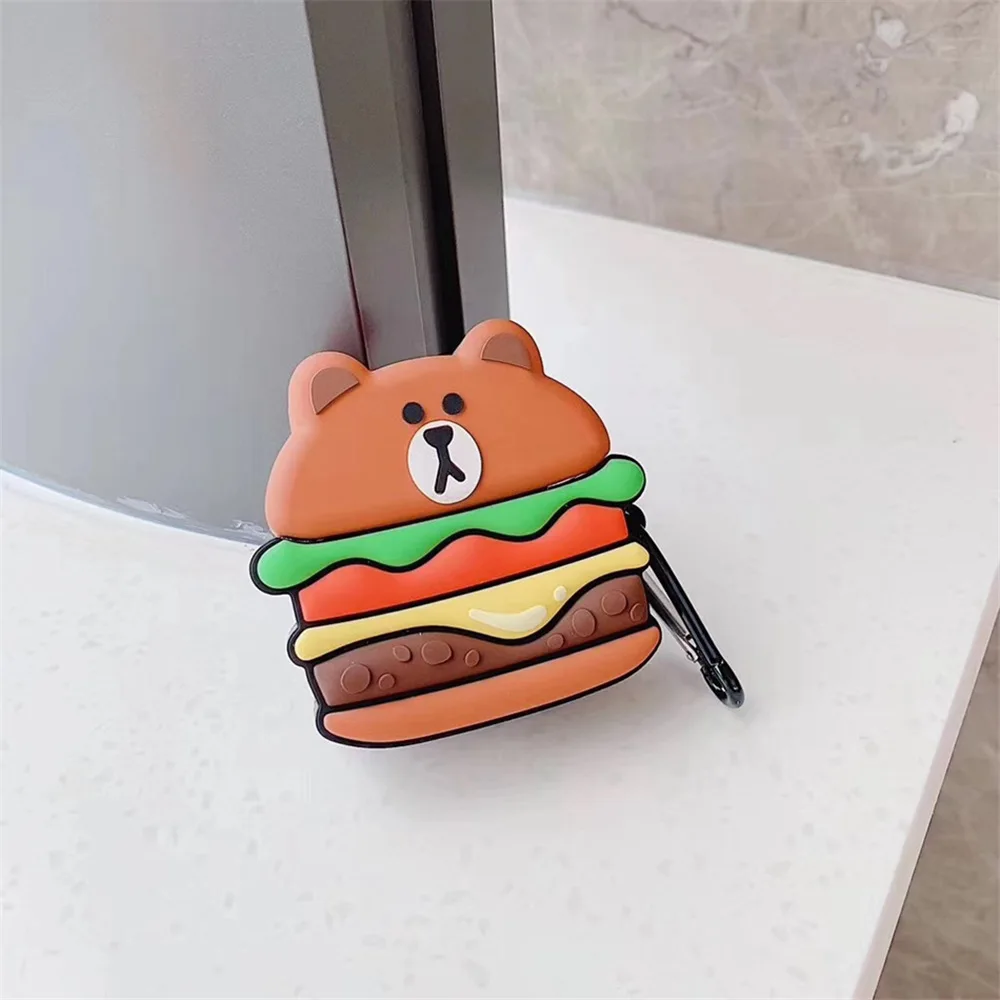 Чехлы для наушников с кроликом из мультфильма Q UNCLE для Apple Airpods 1/2 поколения, bluetooth-гарнитура, универсальная силиконовая гарнитура, чехлы