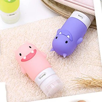 

Portable Travel Bottles Silicone Containers Set, 3-Layer Leakproof and Squeezable Silicone Travel Containers for Shampoo, Condit