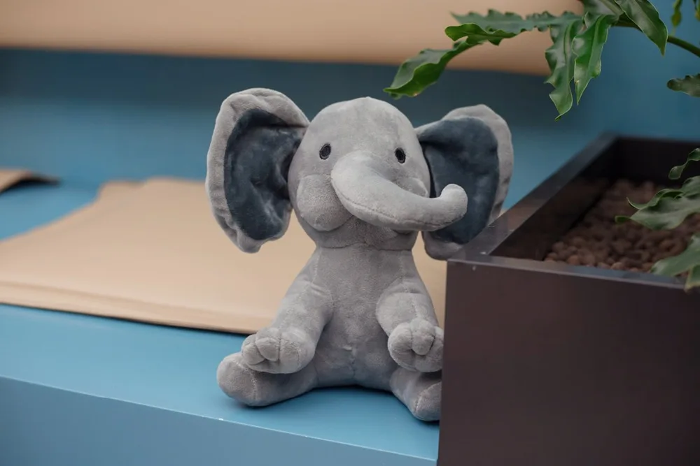 25cm Cute Elephant Plush Toys Bedtime Originals Choo Choo Express Humphrey Soft Stuffed Animal Doll for Baby Kids Birthday Gift