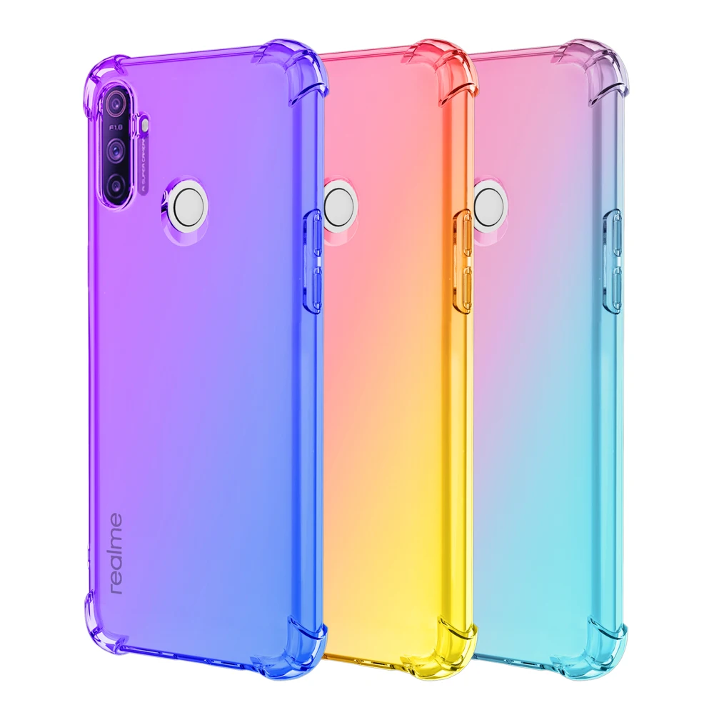 Противоударный чехол для OPPO Realme C3 C2 6 pro 6i 5 5i 5s x50 x2 3 xt x lite Q силиконовый k5 k3 A1k f11 a7