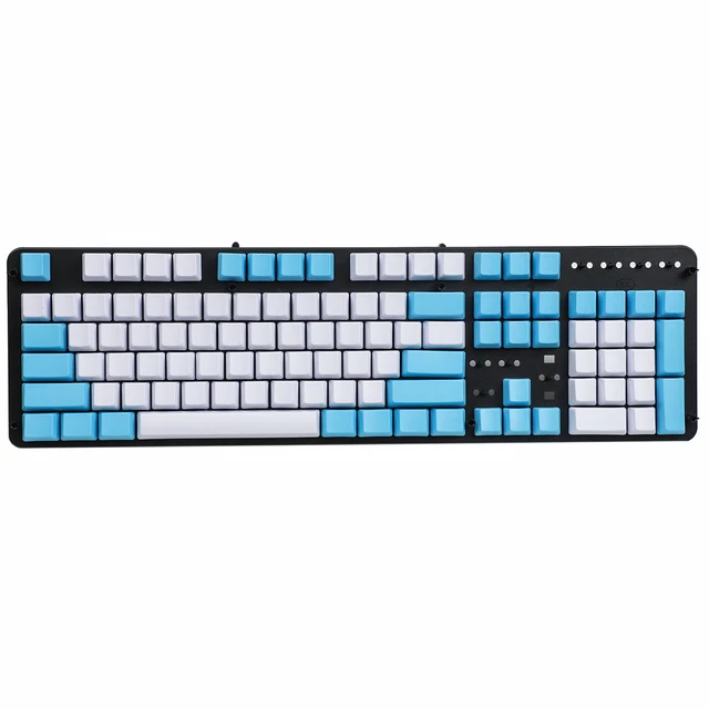 Teclas PBT espessas em branco para teclados mecânicos 6 Teclas PBT espessas em branco para teclados mecânicos