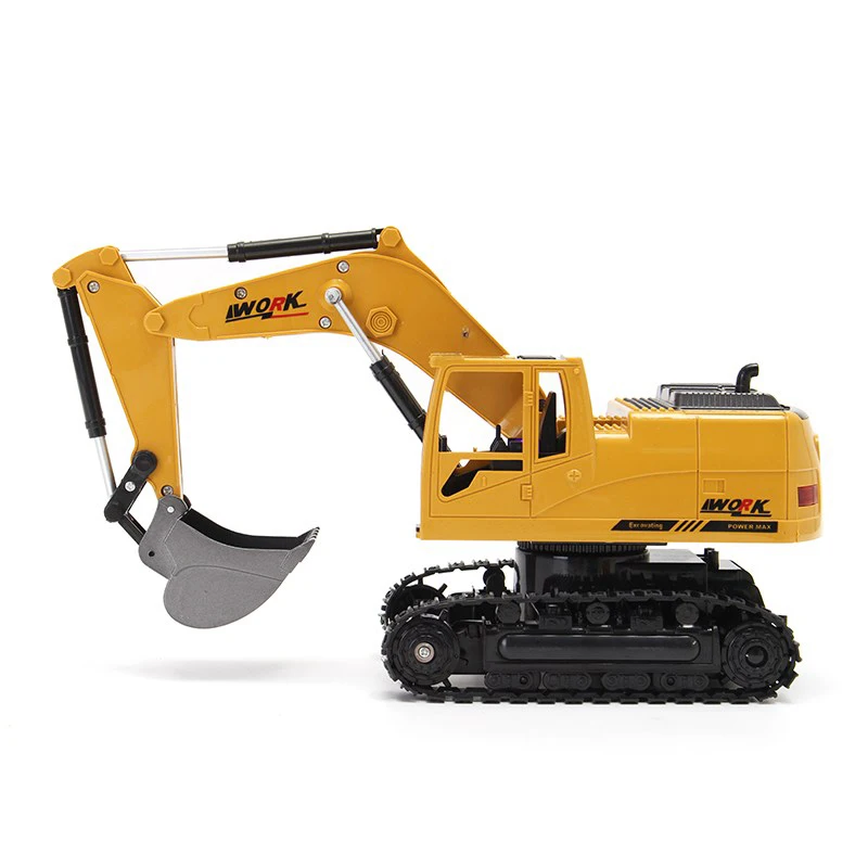 1/24 2.4Ghz 8Ch Simulation Die-Cast Rc Excavator Engineer Truck Car Toys Gift With Music And Light Rc Tractor