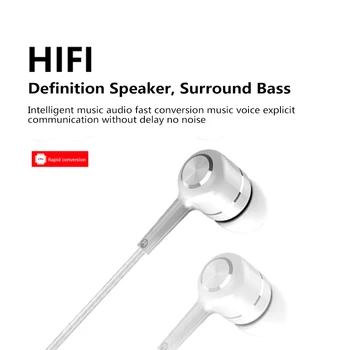 

HIFI In-ear Mobile Phone Headset 3.5mm Adjustable Volume Wired Earphones For Huawei Xiaomi Noise Cancelling Earphone With Mic