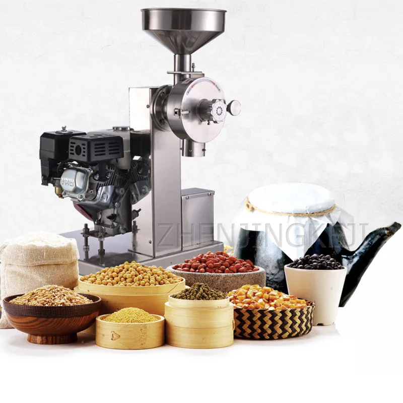 

Vertical Grinder Gasoline Power Whole Dryness Medicinal Materials Grains Smash Tool Superfine Grind Commercial Grind Machine