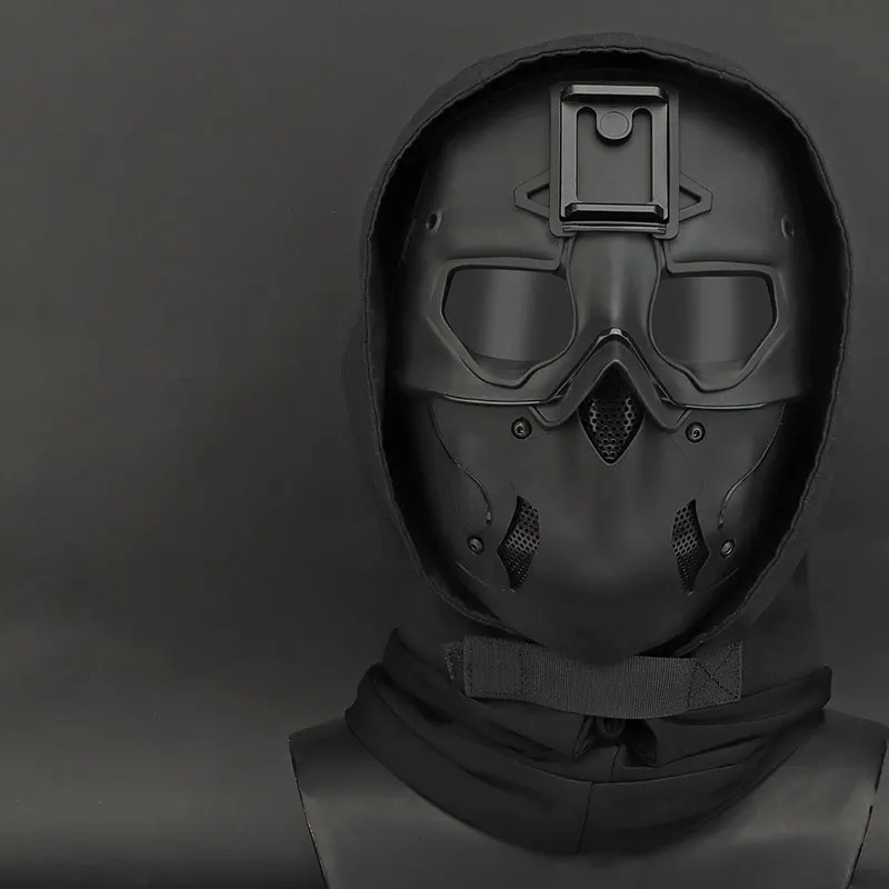 Multi-Function Tactical Full Face Wild Mask with Night Vision Compatibility for Cosplay and Party Props