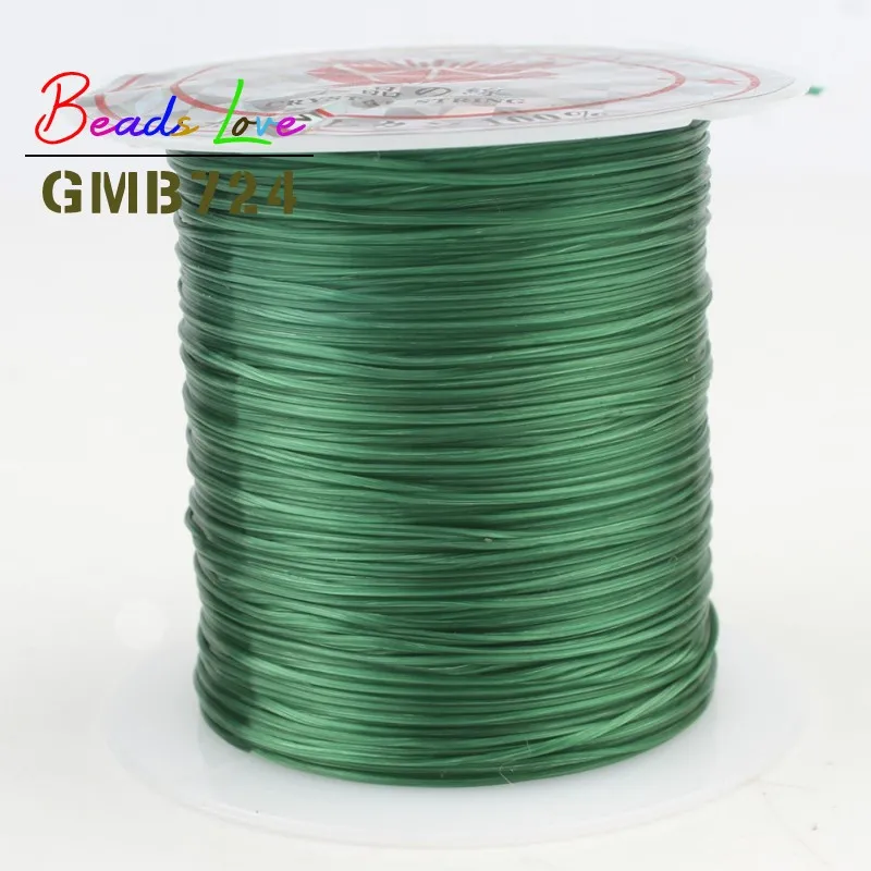 Green 10 м/рулон 0,8 мм эластичный шнур для бисероплетения шнур для самостоятельного изготовления ювелирных изделий Аксессуары для браслетов - Цвет: Green