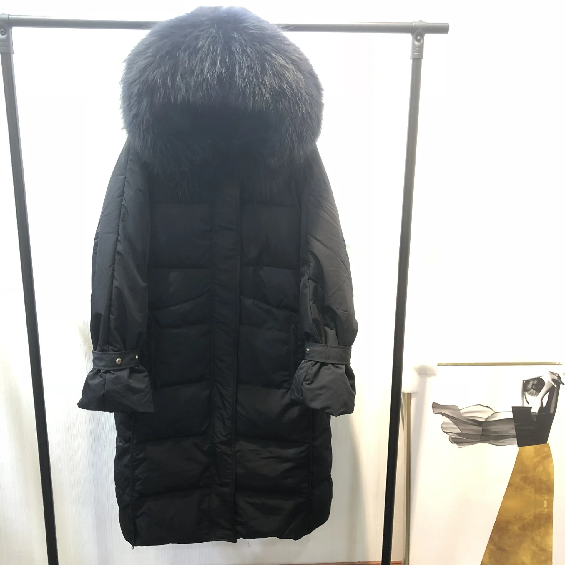 Winter New Style South Korea Dongdaemun WOMEN'S down Jacket Women's Long-Sleeve Loose-Fit down Coat Thick Coat