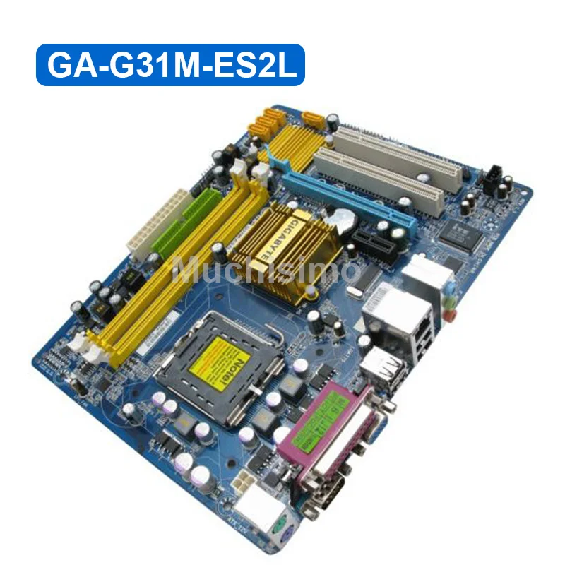 Gigabyte Ga G31m Es2l Desktop Motherboard G31 Es2l Socket Lga 775 For Core 2 Pentiumd Ddr2 4g Micro Atx Used G31m Es2l Mainboard Motherboards Aliexpress